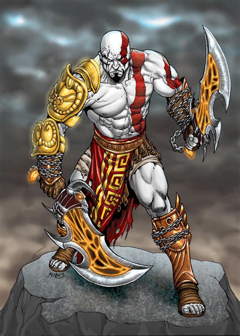 Kratos God Of War By Rubusthebarbarian On Deviantart