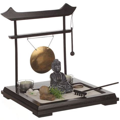 Jardin Zen Japonais Avec Gong Statuette Cdiscount Maison