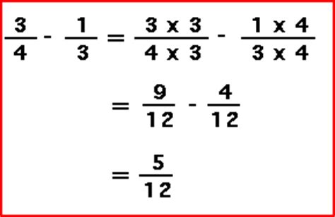Additionally, the student will review adding fractions with like denominators, equivalent fractions, improper fractions, mixed numbers, prime numbers, and lcm. Subtracting Fractions - EnchantedLearning.com