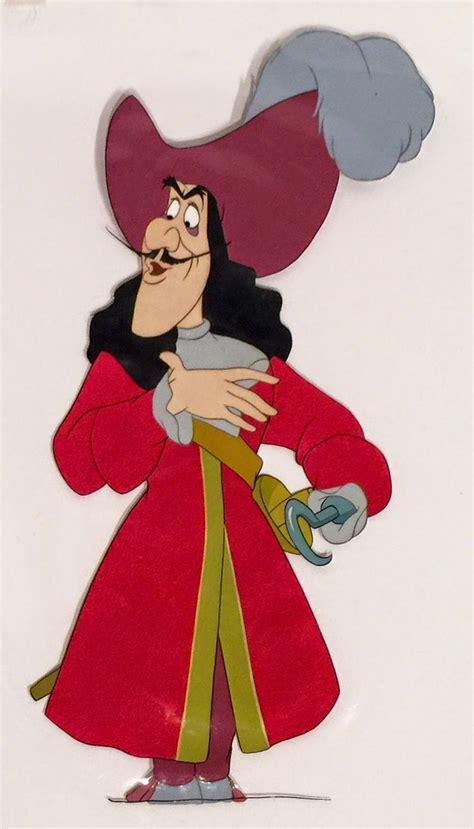 Animation Collection Original Production Cel Of Captain Hook From