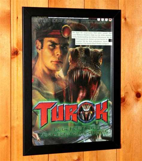 Turok Rage Wars Nintendo N Rare Vintage Poster Framed Retro