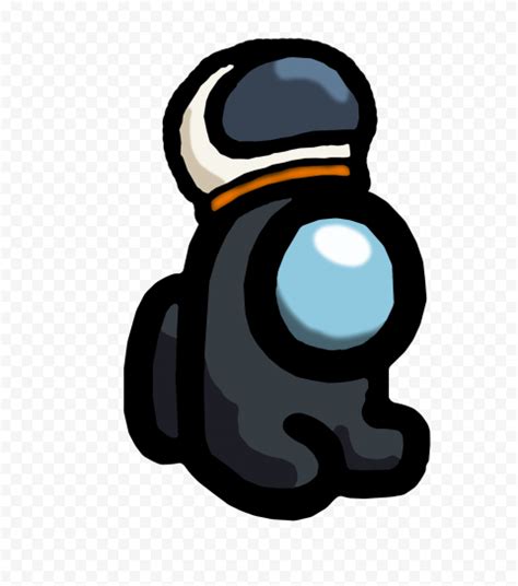 Hd Black Among Us Mini Crewmate Character Baby With Astronaut Helmet