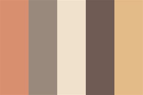 Rich Brown Color Palette Brown Color Palette Flat Col