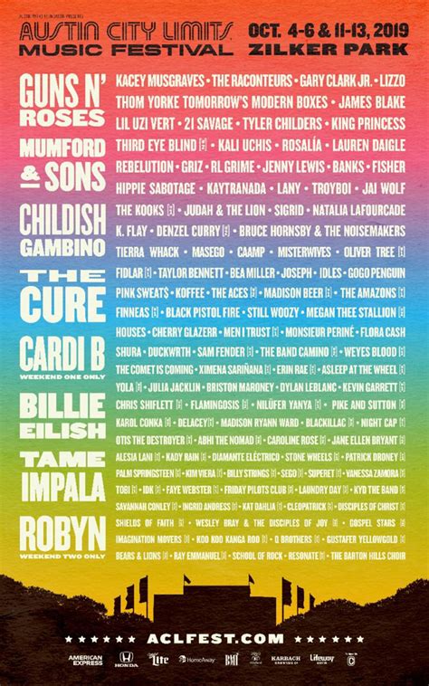 Guns N Roses Lead Austin City Limits Festival Lineup Wjjh Ashland Wi