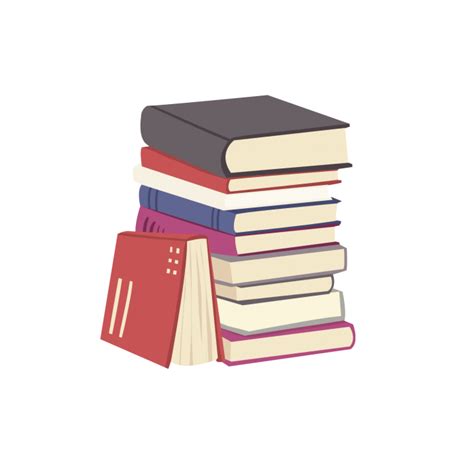 Book Stack Png Isolated Hd Png Mart