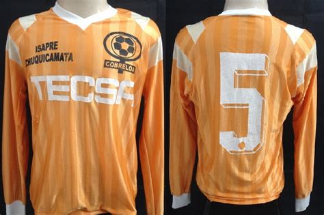 It shows how the club fared against opponents. Cobreloa Home Camiseta de Fútbol 1986.