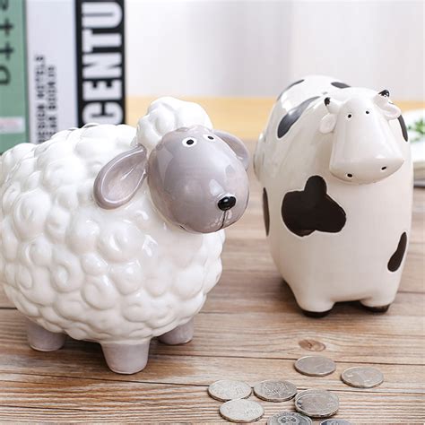 Piggy bank gifts are perfect for any occasion, from giving one to a child to teach them the value of money or presenting to a colleague! Porcelain Piggy Bank Money Box Coin Jar Coin Saving Pot Children Toy Birthday Gift Money Box ...