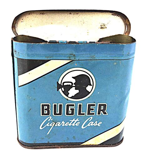 Cigarette Case Vintage Bugler Tobacco Case Collectible Etsy