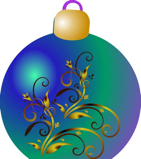 Images Of Blue Ornament Clip Art Free