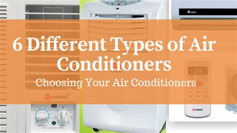 6 Different Types Of Air Conditioners Choosing Your Air Conditioners