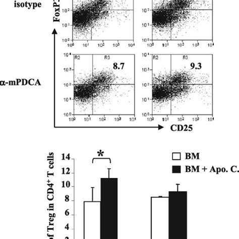 Prior Depletion Of Pdcs Prevents Apoptotic Cell Induced Regulatory Cd4