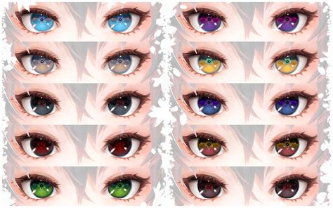 Vroid Eyes Texture Pack Eyeline Eyelash Included Yatsu Booth 7b6