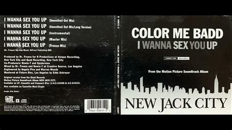 Color Me Badd 4 I Wanna Sex You Up Master Mix Remix Cd Single 1991 New Jack City