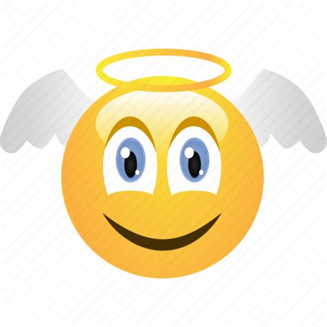 Angel Cheerful Cute Emoticon Saint Smile Smiley Icon Download