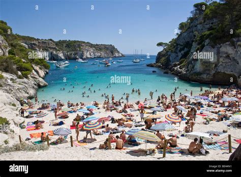 Cala Macarelleta Menorca Balearic Isles Spain Stock Photo Alamy