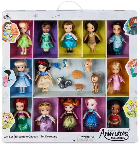 Disney 2021 Animators Collection Exclusive 13 Piece Mini Doll T Set
