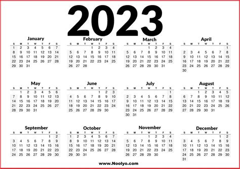 Printable 2023 Us Calendar Free Calendars Printable