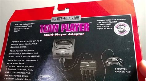 Sega Genesis Team Player Multi Player Adaptor Mk 1647 Unboxing Youtube