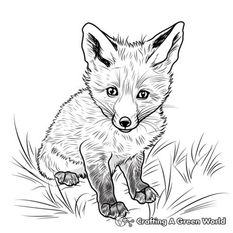 Red Fox Coloring Pages Free And Printable