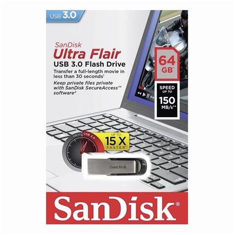 Sandisk Ultra Flair Metal 64gb Pen Drive Flash Drive Usb 30 Ga