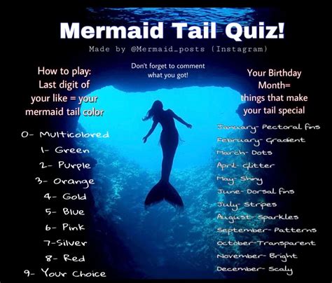 Quiz What Type Of Mermaid Are You Artofit