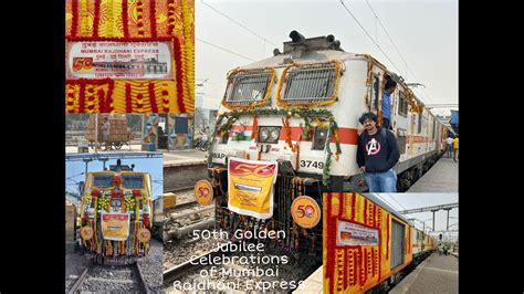 50 years golden jubilee celebrations of mumbai newdelhi rajdhani express indian railways youtube