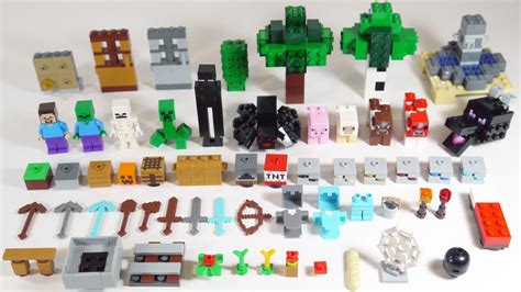 Lego Minecraft Monstruo Turbas Esqueleto Y Enredadera Sentado Frente A