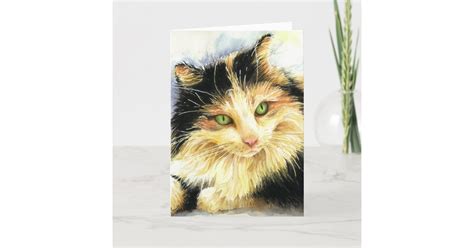 0010 Calico Cat Birthday Card