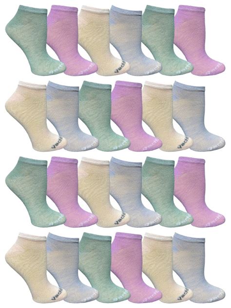 48 Wholesale Yacht Smith Women S Assorted Colored Pastels No Show