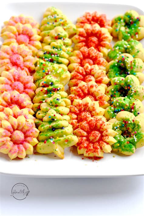 Christmas Spritz Cookies Best Recipe A Pinch Of Healthy
