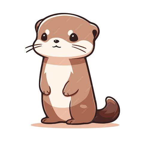 Premium Vector Cute Baby Otter Cartoon