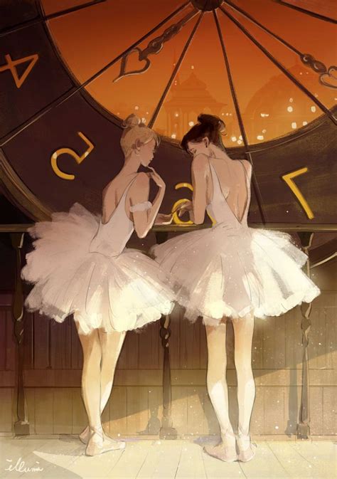 ilLUMIෆෆෆ on Twitter Ballet illustration Anime ballet Cute