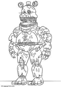 how to draw springtrap from five nights at freddys 3 step 11 Colorear