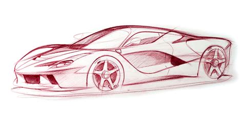 Line drawing of simple car #12938996. Car Design Drawings | Developing Awesome Line Quality