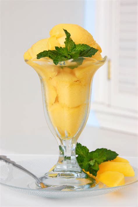 Mango Sorbet Recipe Summer Recipes Sauders Eggs