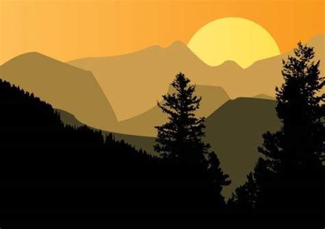 Free 8 Mountain Silhouettes In Vector Eps Ai