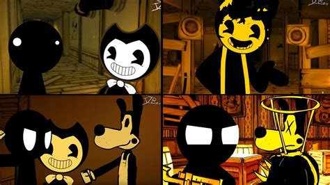 Bendy And The Ink Machine Chapter 1 4 In A Nutshell Stickman Vs Batim