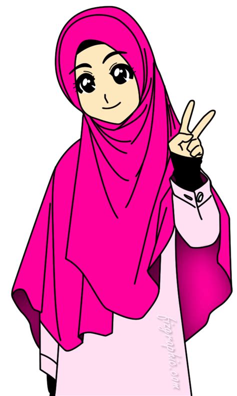 Pin Oleh Bayu Ardiansyah Di Muslimah Kartun Kartun Hijab Gambar