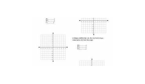 geometric dilations worksheet