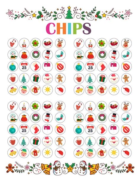 Bingo Chips Printable