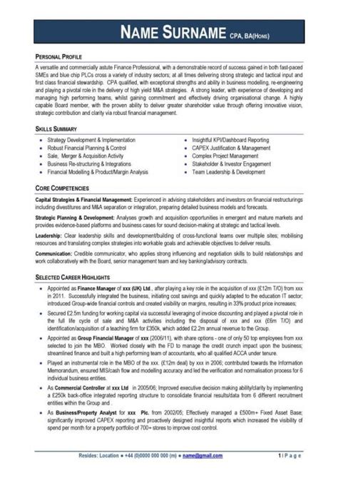 The cv or curriculum vitae is a candidate's first chance in making a good impression before a potential employer. Professional CV Examples Free Download
