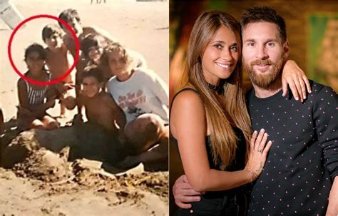 Amor De Infância Foto Revela Messi E Esposa Juntos Na Praia Aos 10 Anos Fotos R7 Fora De Jogo