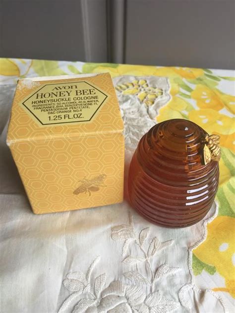 Nib Vintage Avon Honey Bee Honeysuckle Cologne 125 Fl Oz Etsy