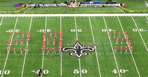 Saints Troll The Falcons During Halftime Show Have Dancers Spell Out