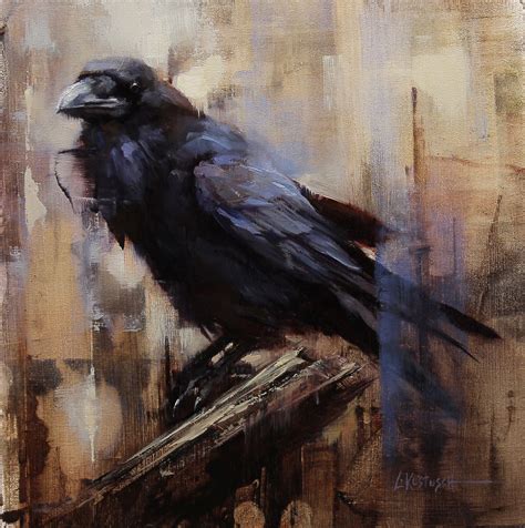 Artwork — Lindsey Kustusch Crow Painting Raven Art Crow Art