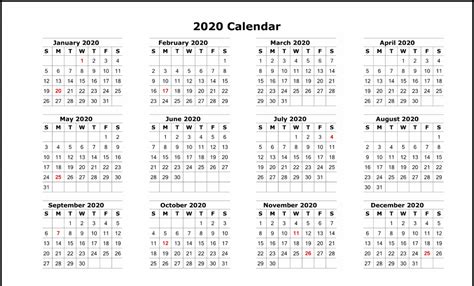 This printable 2020 calendar will help you keep track of the different dates and events all along the year.you have enough space in each daily box to write down future events and holidays. Free Printable 2020 Calendar Template PDF Download ...