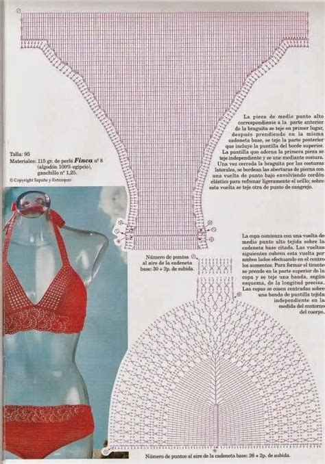 Patrones Trajes de Baño Para Damas Patrones Crochet Manualidades y
