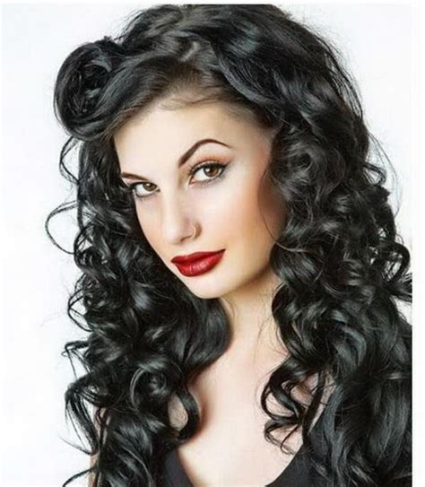 For too long only darker tones and hues were reserved for black. Curly pin up hairstyles
