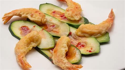 receta de carpaccio de calabacín con langostinos en tempura karlos arguiñano