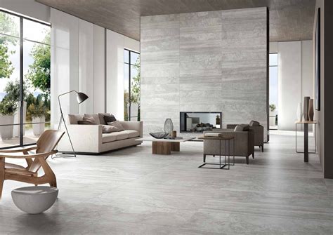 This Marble Look Porcelain Tile Is Called Travertino Silver Mix And